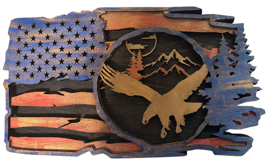 American Flag with Eagle